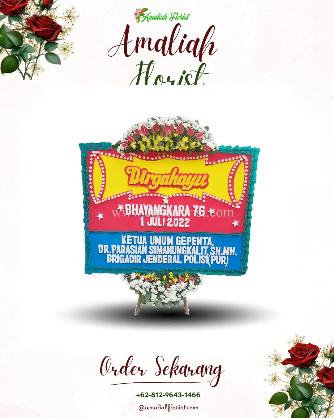 Papan Bunga HUT Ulang Tahun Selimbau